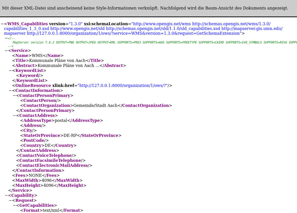 WMS GetCapabilities
